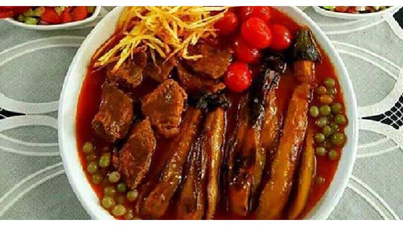 طرز تهیه خورش بادمجان رستورانی و مجلسی