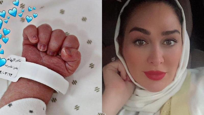 دلنوشته عاشقانه الهام حمیدی برای فرزندش