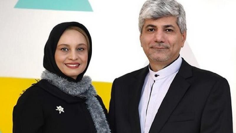 عکس عاشقانه مریم کاویانی کنار همسر دیپلماتش