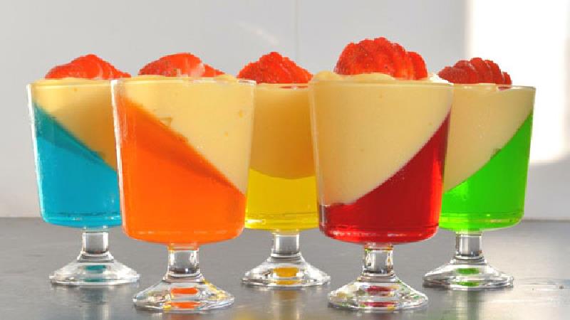 طرز تهیه کاستردبا ژله بسیار خوشمزه و مجلسی