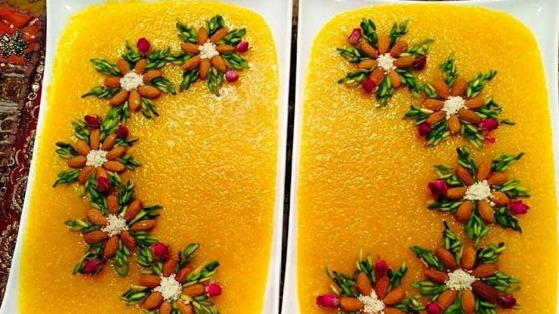 طرز تهیه شله زرد نذری برای 10 نفر