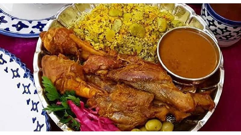 طرز تهیه باقالی پلو با گوشت  مجلسی و خوشمزه برای 20 نفر