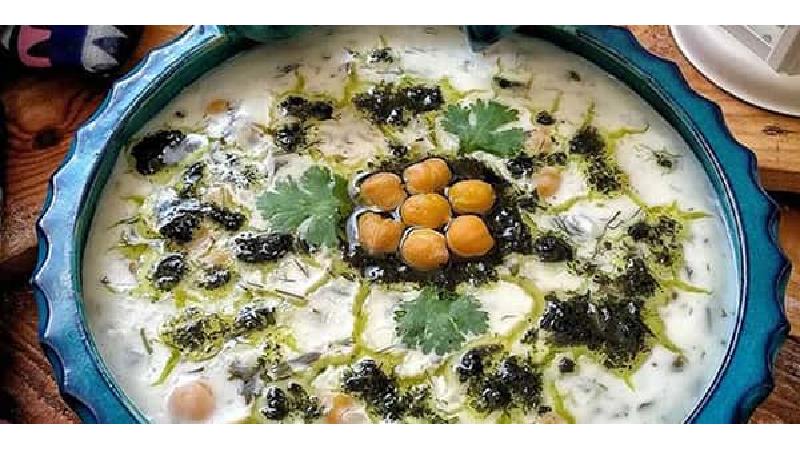 طرز تهیه آش دوغ اردبیل بسیار خوشمزه و مجلسی مخصوص پاییز