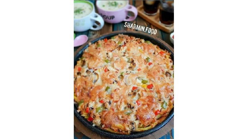 طرز تهیه پیتزا سیب زمینی خیلی خوشمزه و مجلسی