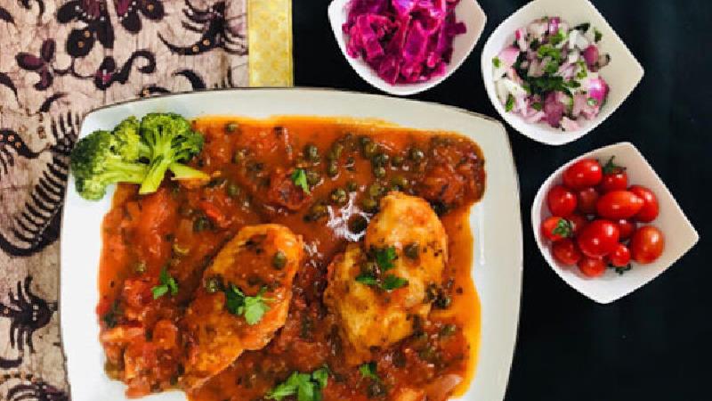 طرز تهیه خورش مرغ ترش با پوره گوجه فرنگی خیلی خوشمزه و مجلسی