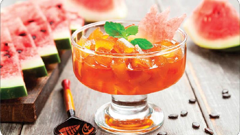 طرز تهیه مربا پوست هندوانه مجلسی و خیلی خوشمزه