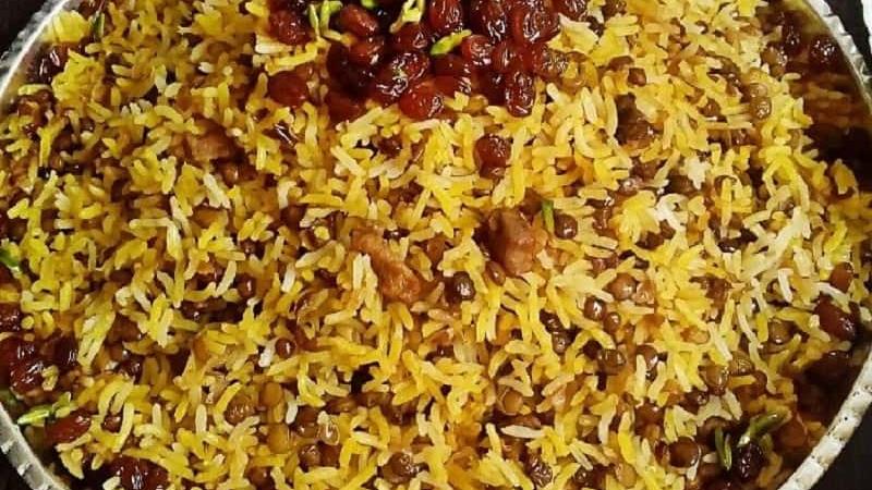 طرز تهیه رشته پلو خالی خیلی خوشمزه