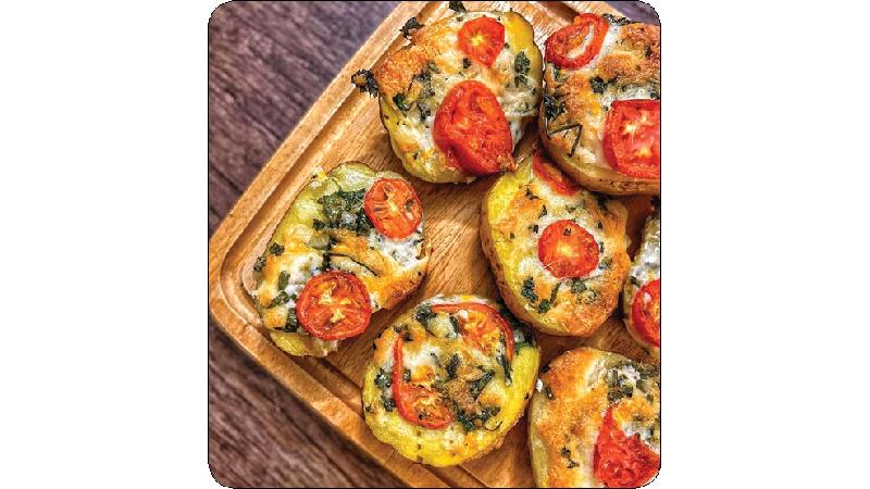 سیب زمینی شکم پر به سبک رستوران