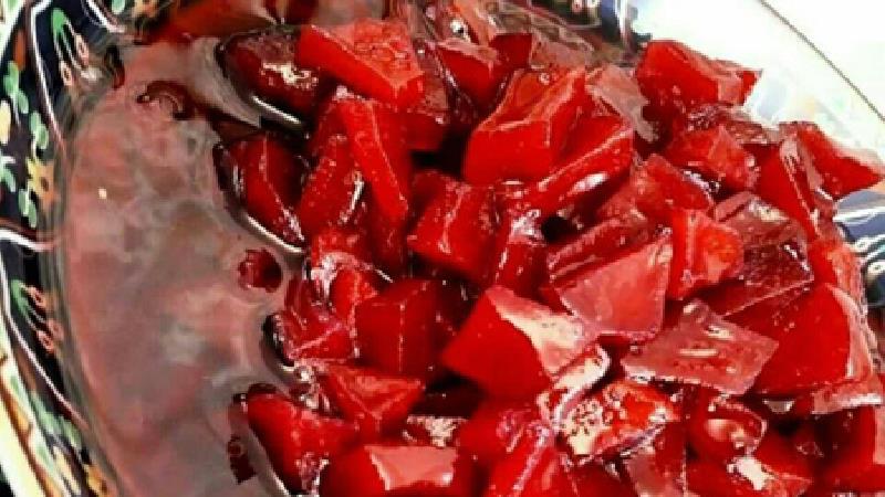 طرز تهیه مربای به سرخ و خوشرنگ و مجلسی