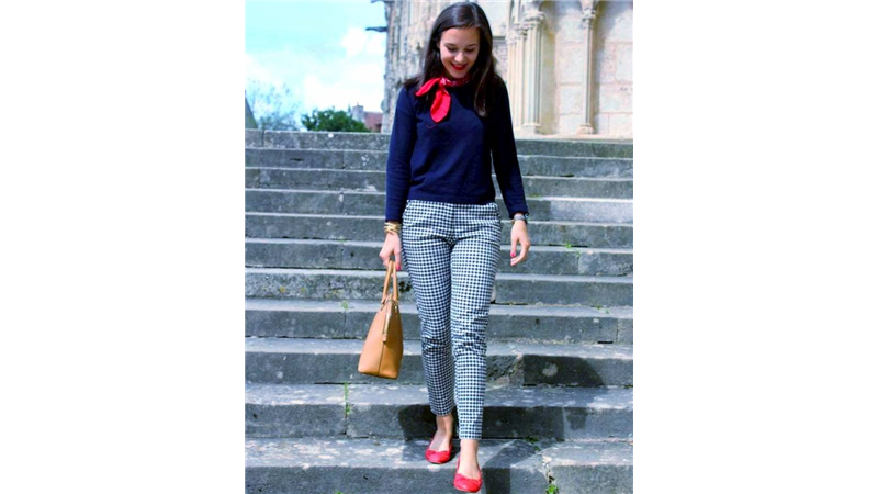 ست بلوز با شلوار طرح دار