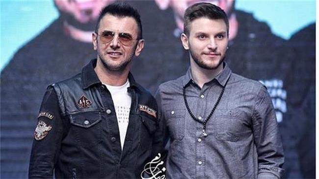 امین حیایی و پسرش