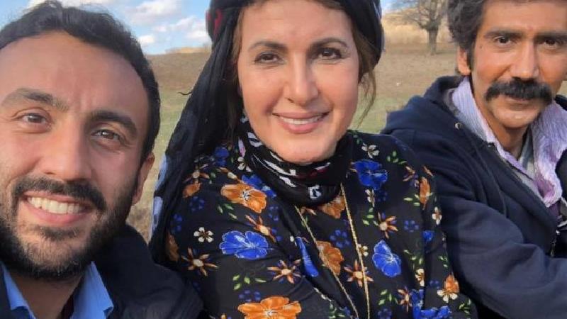 فاطمه گودرزی و فرزندش در سریال ایلدا