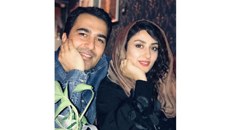 الهام طهموری و همسرش