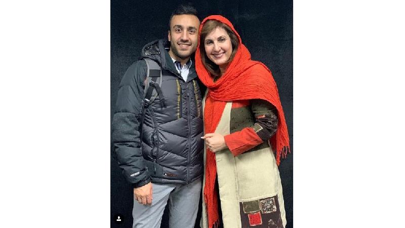 فاطمه گودرزی و پسرش