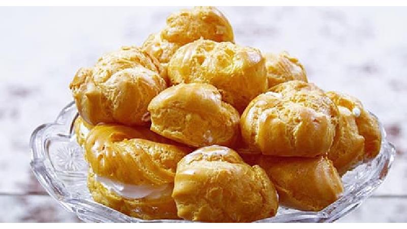 نان خامه ای بدون فر