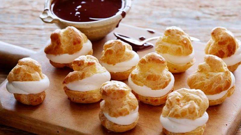 نان خامه ای بدون فر