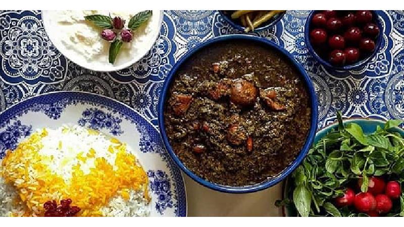 قورمه سبزی جا افتاده