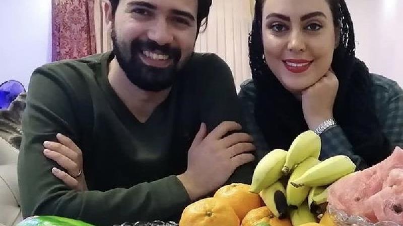 نیلوفر شهیدی و همسرش