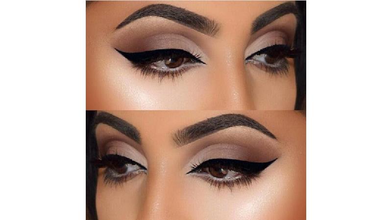 آرایش چشم قهوه ای