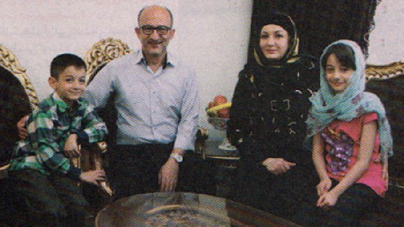 رضا چلنگر و همسرش