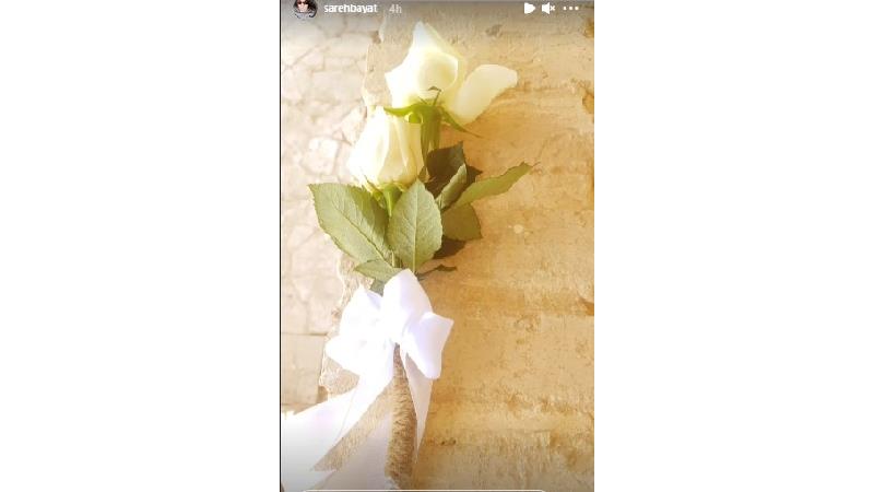 دسته گل عروس ساره بیات