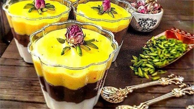 طرز تهیه مشکوفی سه رنگ