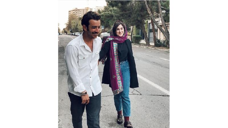 علی شادمان در کنار خواهرش آرینا