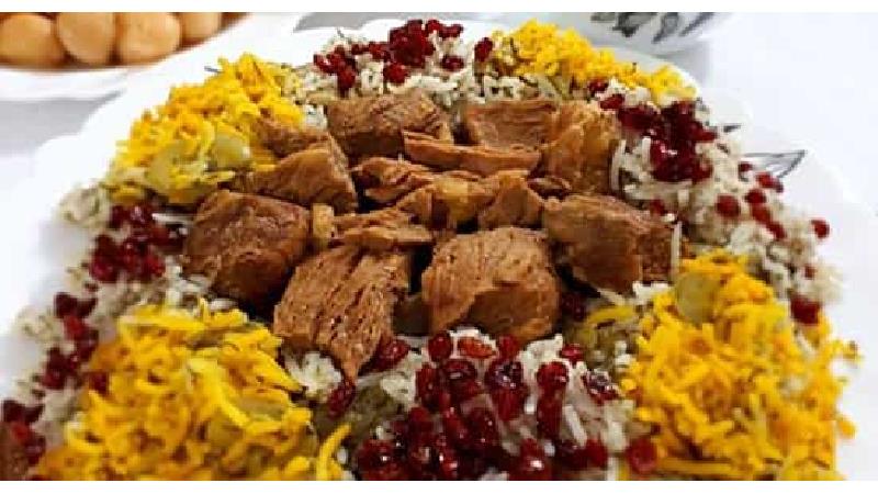 چلو گوشت رستورانی و خوشمزه 
