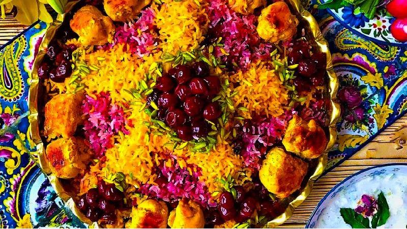 طرز تهیه آلبالو پلو