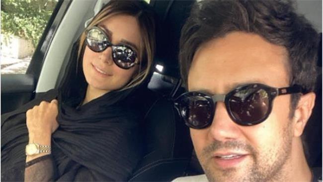 شاهرخ استخری و همسرش