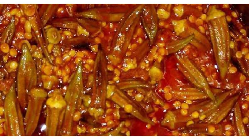 خورشت بامیه با لپه