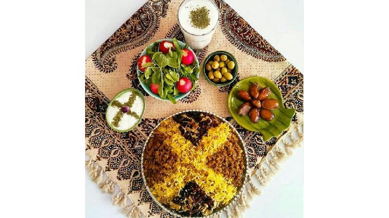 عدس پلو نذری