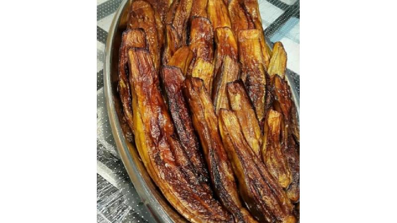 بادمجان سرخ شده کم روغن