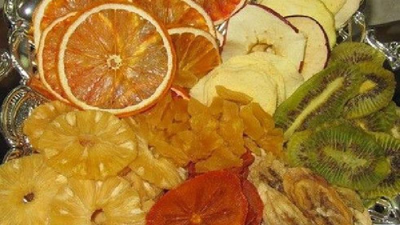 روش خشک کردن میوه روی بخاری