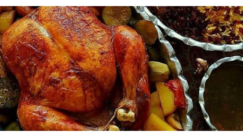 طرز تهیه مرغ شکم پر