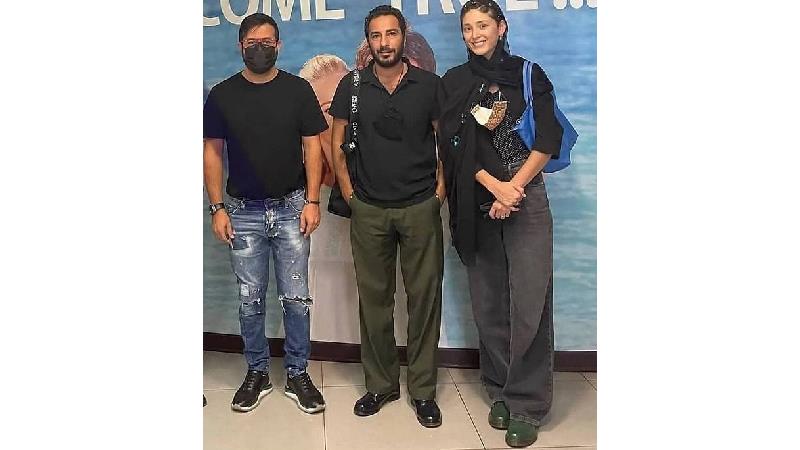 نوید محمدزاده و همسرش