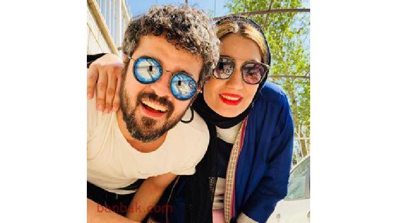 مجتبی پیرزاد و همسرش